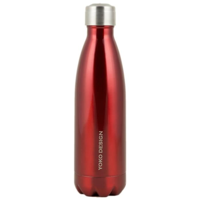 Yoko Design - Bouteille Isotherme Rouge 500 Ml