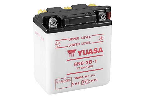 Batterie Yuasa Pour Moto Yamaha 125 Dt 1978 A  1979 6n6-3b-1 / 6v 6ah