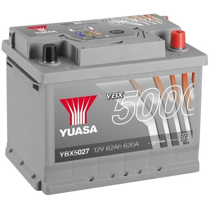 YUASA Silver High Performance Batterie Auto 12V 62Ah 600A