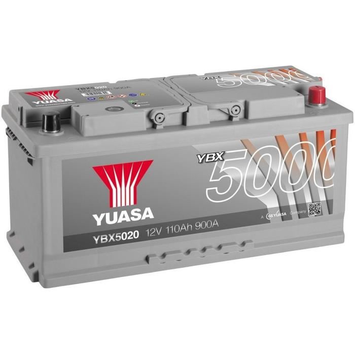 Batterie Yuasa Silver YBX5020 12v 110ah 900A Hautes performances