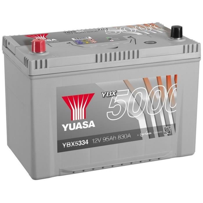 Batterie Yuasa Silver YBX5334 12v 95ah 830A Hautes performances