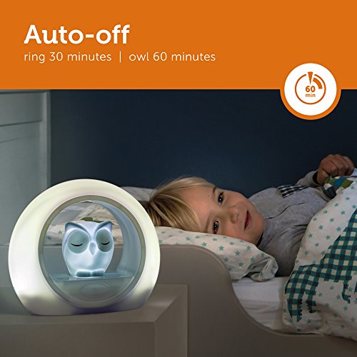 Veilleuse Programmable - Zazu - Lou Le Hibou - Capteur De Son - Se Rallume Aux Pleurs - Gris