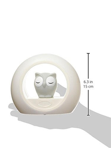 Veilleuse Programmable - Zazu - Lou Le Hibou - Capteur De Son - Se Rallume Aux Pleurs - Gris