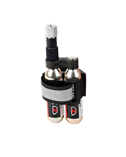 Gonfleur De Pneus - Zefal - Co2 Holder + Ez Control + 2 Cartouches Filetees 16g - Velo Loisir - Adulte - Noir