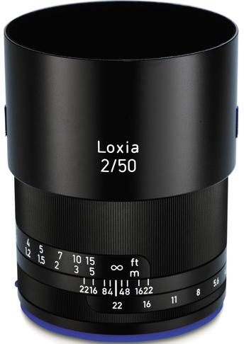 Objectif Zeiss Loxia 50 F2 Pour Monture Sony E Ouverture F20 Distance Focale 50 Mm Poids 320 G
