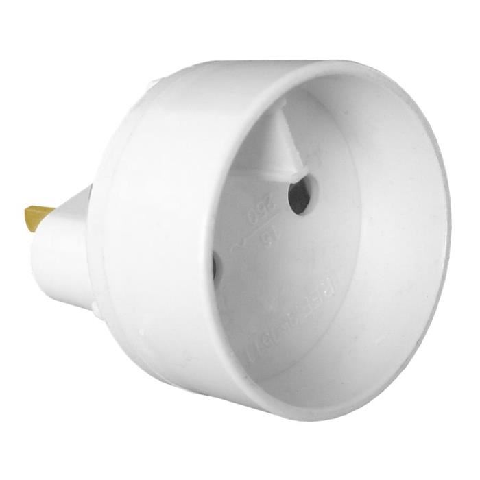 Adaptateur Euro Vers Usa Blanc Zenitech
