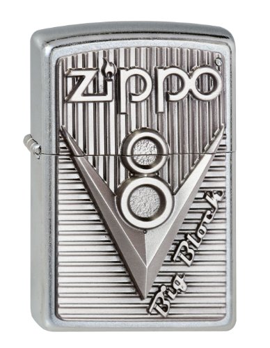 Zippo Lighter V 8 Emblem Silver Taille U...