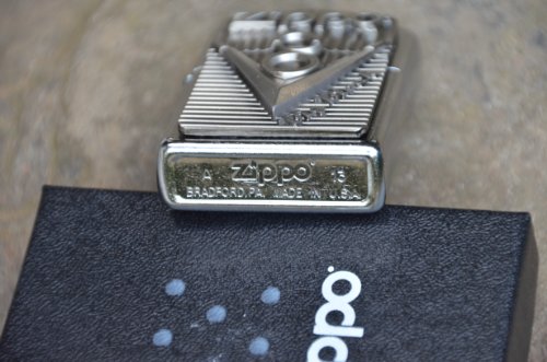 Zippo Lighter V 8 Emblem Silver Taille U...