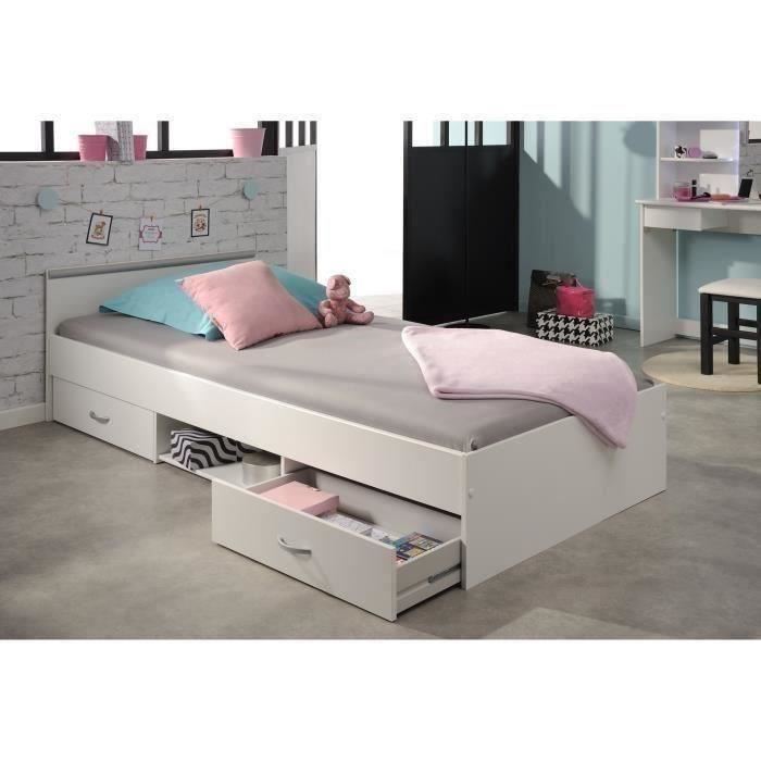 Lit enfant Alma blanc