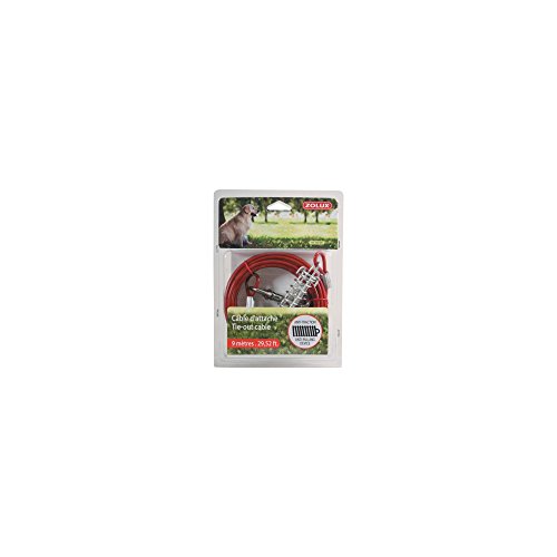 Cable Dattache - Zolux - 9 M - Acier - Resistance 408 Kg - Pour Chien