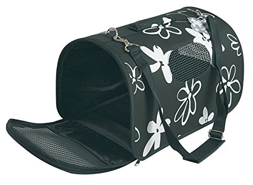 Panier De Transport Flower Noir Pour Chien - Zolux - M