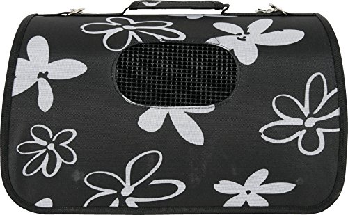 Panier De Transport Flower Noir Pour Chien - Zolux - M