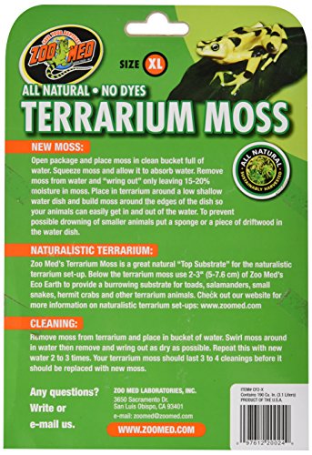 Zoo Med Laboratories Terrarium Moss 30-4...