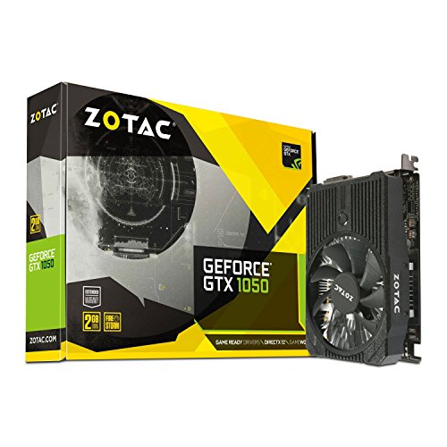 Zotac Geforce Gtx 1050 Mini Carte Graphique Nvidia Geforce Gtx 1050 2 Go Gddr5 Pcie 3.0 Dvi, Hdmi, Displayport