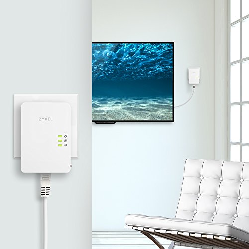 Zyxel Communications Zyxel Pla5405 - Twin-pack - Kit D'adaptation Pour Courant Porteur 1gbe, Homeplug Av (hpav), Homeplug Av (hpav) 2.0, Ieee 1901 - - Branchement Mural (pack De 2)